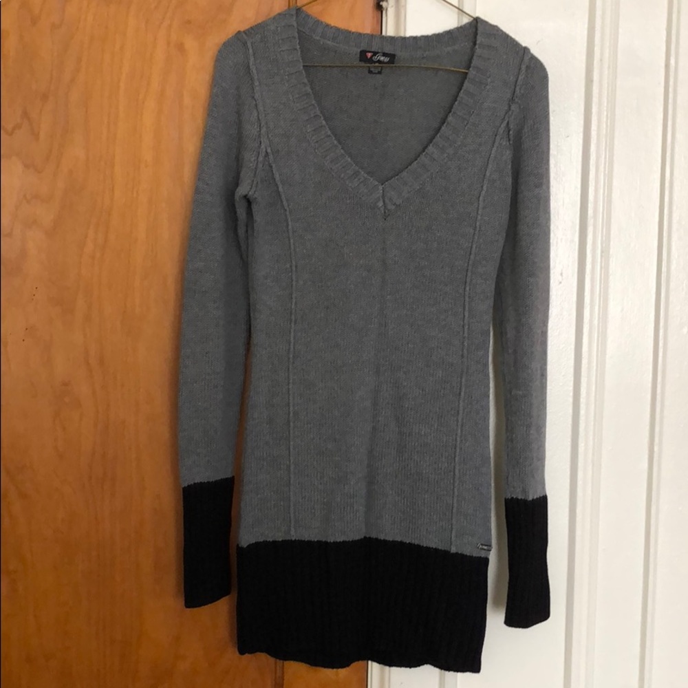Guess black and grey sweater